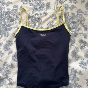 FORM Navy and Yellow Tank Top